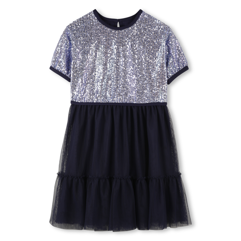 Vestido bimaterial BILLIEBLUSH 
                    GIRL