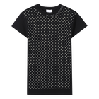 Vestido manga curta com strass MARC JACOBS 
                    GIRL