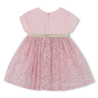 Vestido cerim&oacute;nia com folhos KARL LAGERFELD KIDS 
                    GIRL