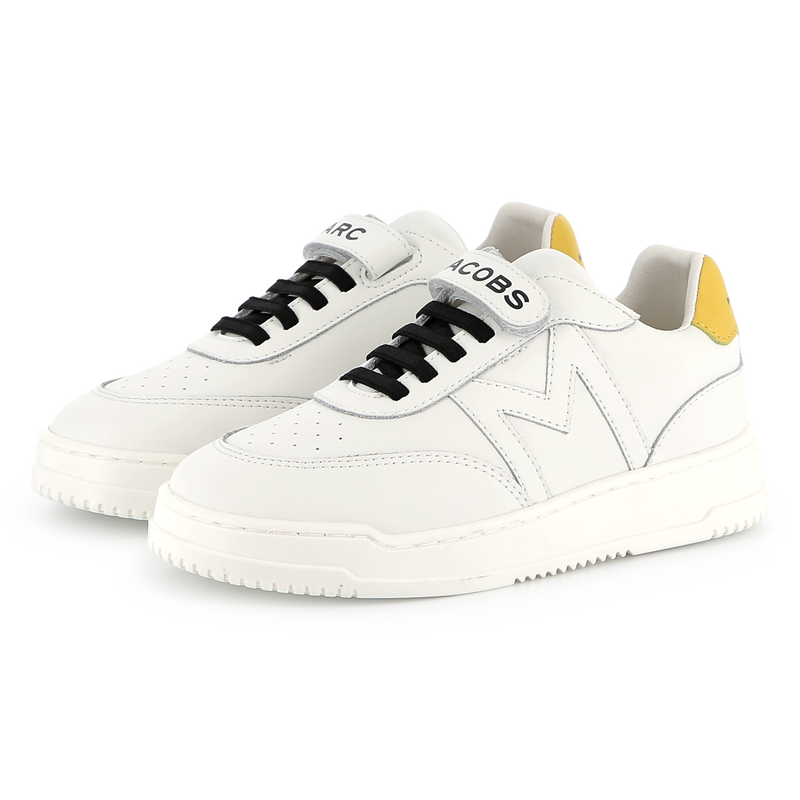 Sapatilhas em pele com velcro MARC JACOBS 
                        BOY