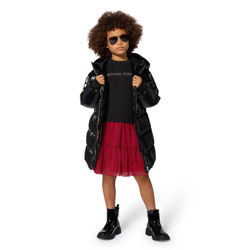 Casaco acolchoado com capuz MICHAEL KORS 
                        GIRL
