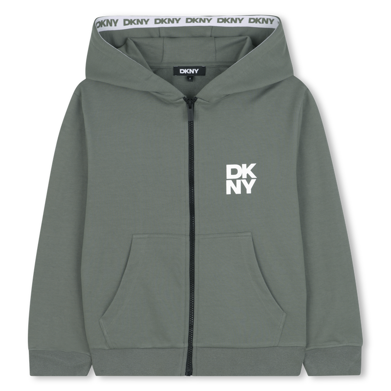 Cardigan com capuz DKNY 
                    BOY