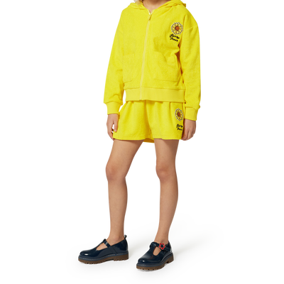 Cardig&atilde; de jogging em felpa KENZO KIDS GIRL