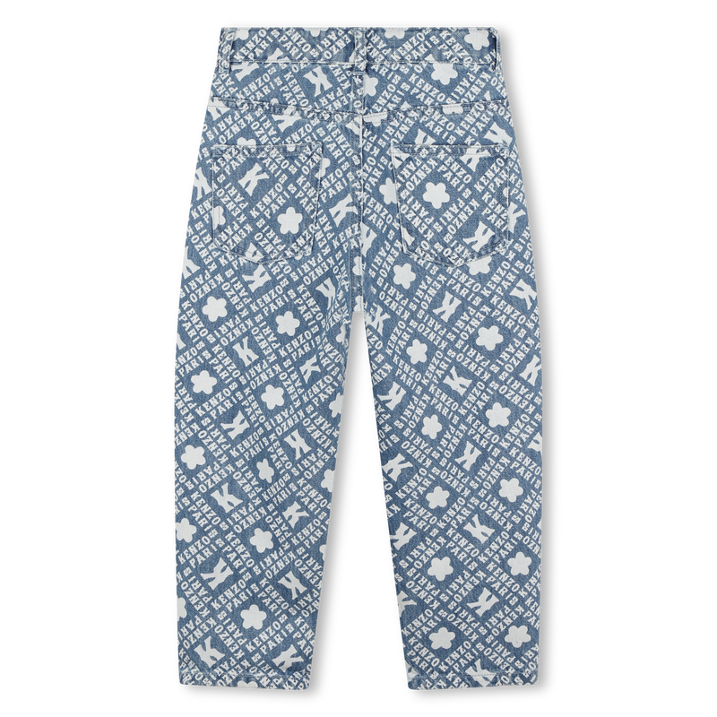 Calças de ganga estampadas KENZO KIDS 
                    GIRL