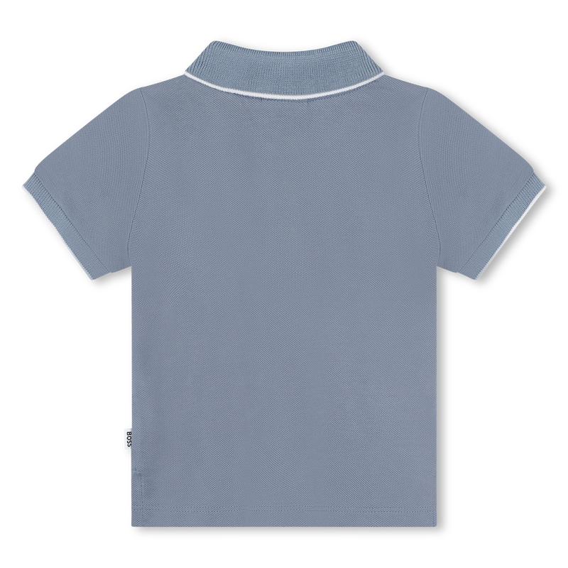 Polo liso de algodão piqué BOSS 
                    BOY