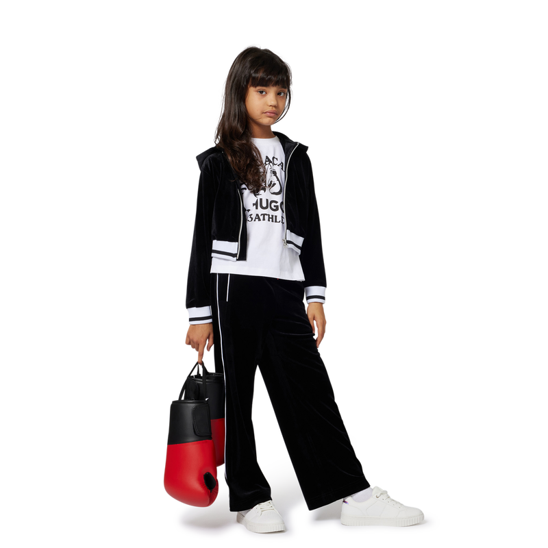Cardigan com capuz HUGO 
                    GIRL
