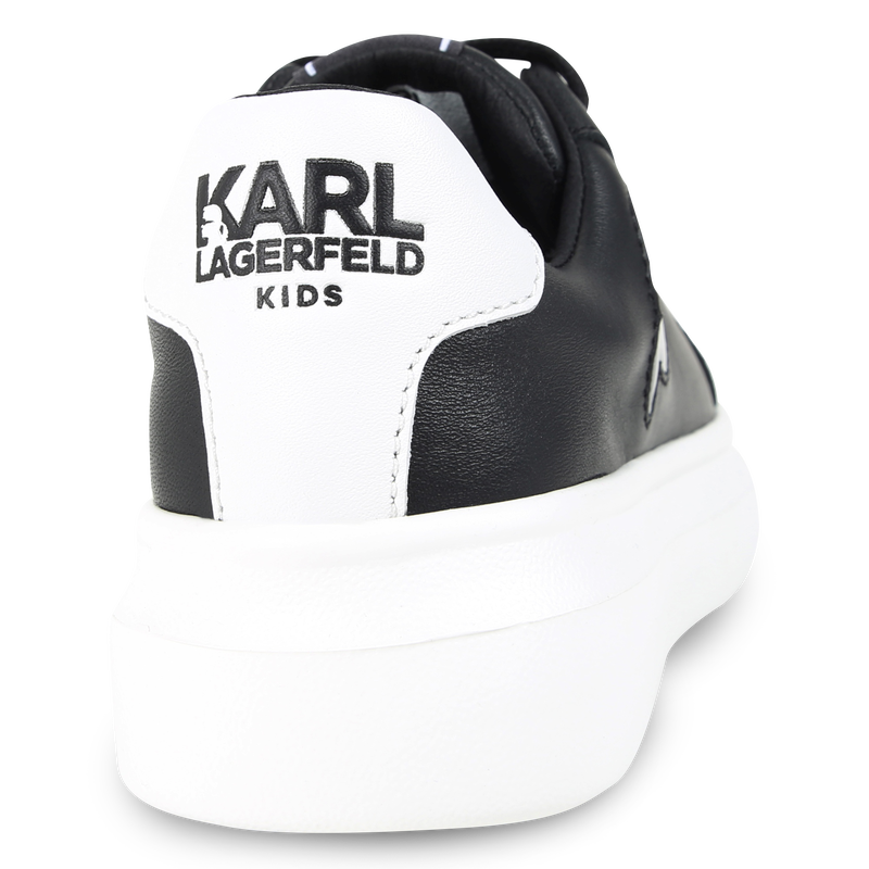 Low-Top Leather Sneakers KARL LAGERFELD KIDS 
                    BOY