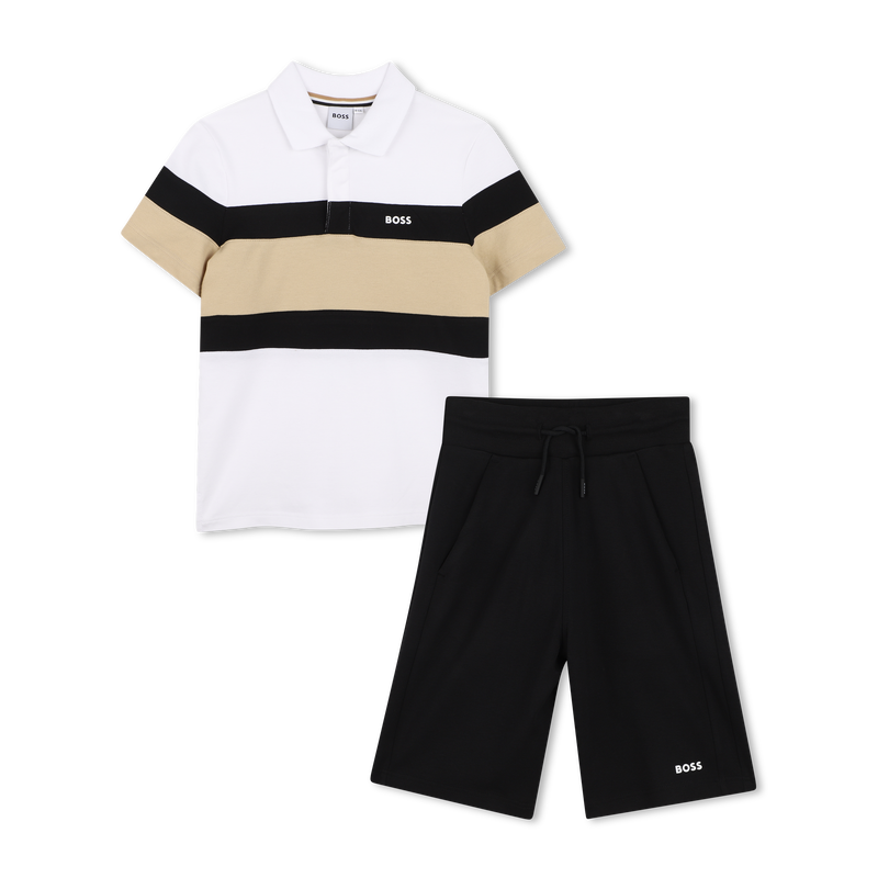 POLO + CONJUNTO BERMUDAS BOSS 
                        BOY