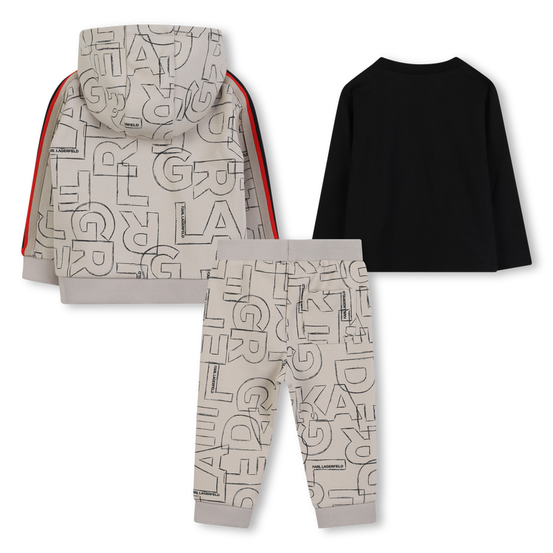 Conjunto de tr&ecirc;s pe&ccedil;as KARL LAGERFELD KIDS 
                        BOY