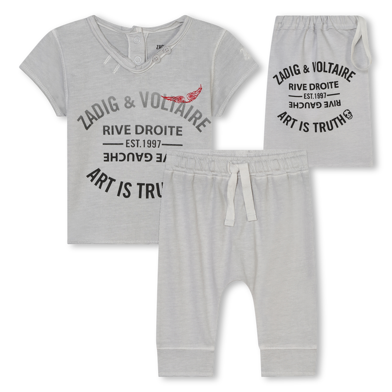 T-shirt e calça de algodão ZADIG & VOLTAIRE 
                    UNISEX
