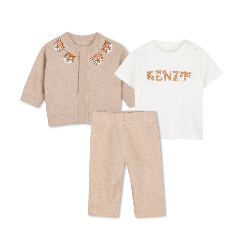Conjunto de cal&ccedil;a, cardig&atilde; e camiseta KENZO KIDS 
                        MENINO