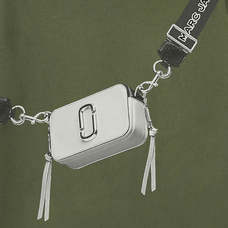 Vestido com capuz MARC JACOBS 
                        GIRL