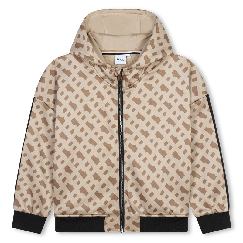 Cardigã em jacquard com capuz BOSS 
                    GIRL
