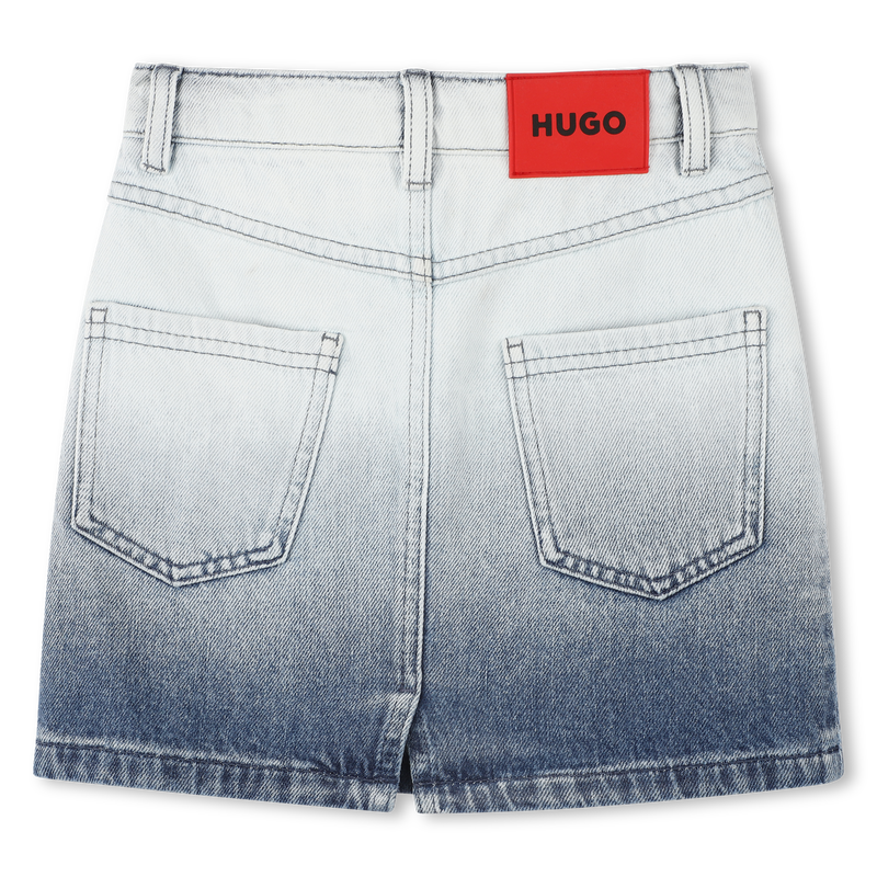 Saia de ganga com bolsos HUGO 
                        GIRL
