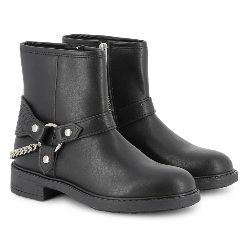 Botas biker em couro bovino ZADIG & VOLTAIRE 
                    GIRL