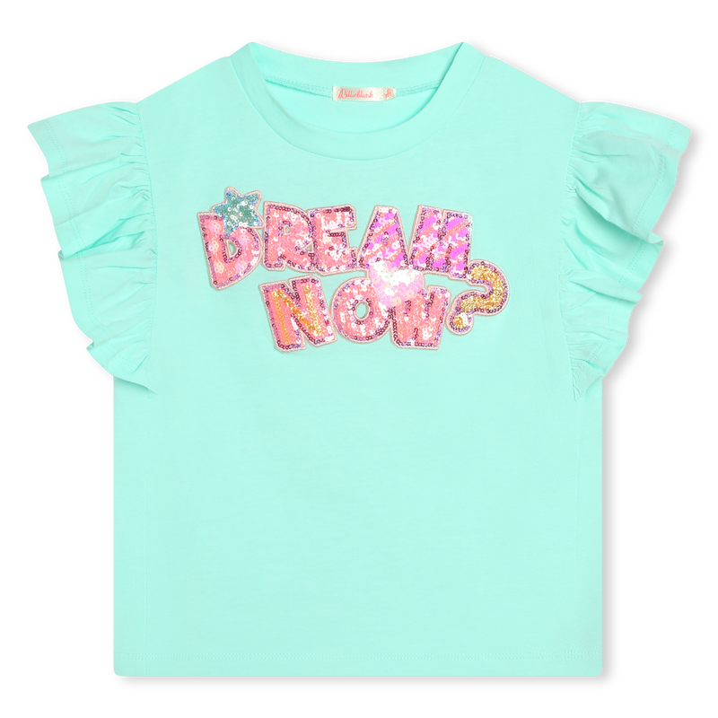 T-shirt com folhos BILLIEBLUSH 
                    GIRL