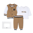Conjunto de cal&ccedil;a, cardig&atilde; e camiseta, BISCOITO, hi-res
