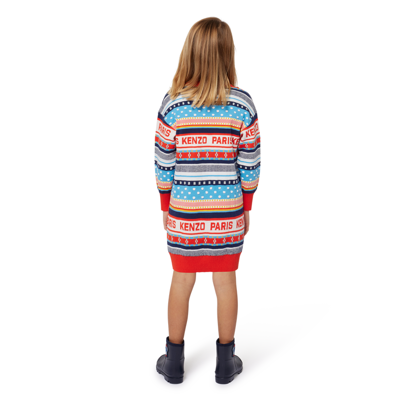 Jacquard Knitted Dress KENZO KIDS 
                    GIRL