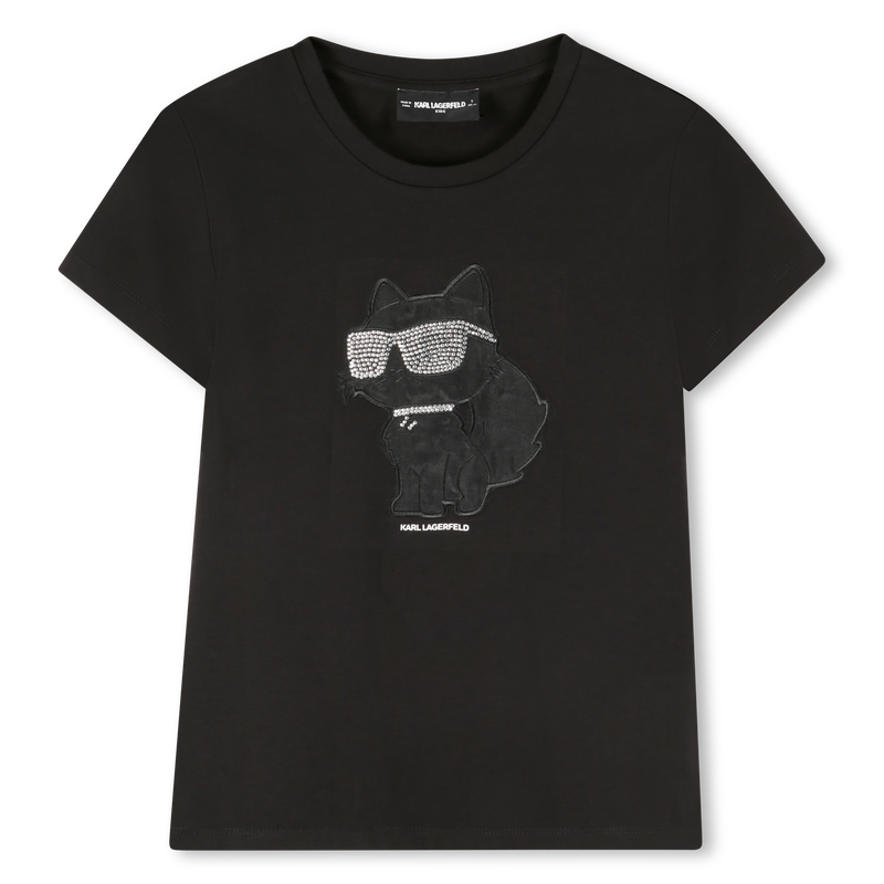 T-shirt de manga curta KARL LAGERFELD KIDS 
                    GIRL