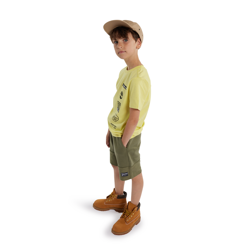 Bermuda de moletão texturizado TIMBERLAND 
                    BOY