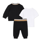 T-shirt + pants + conjunto cardigan BOSS 
                    BOY
