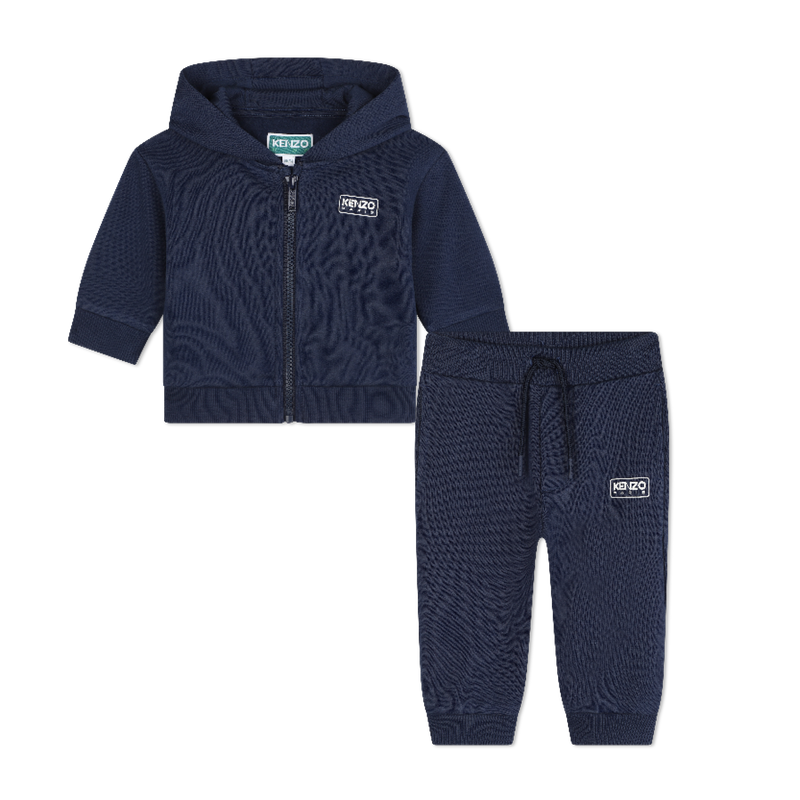 Cardigã com fecho e calças KENZO KIDS 
                    BOY