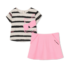 Conjunto de t-shirts e saias KARL LAGERFELD KIDS 
                    GIRL