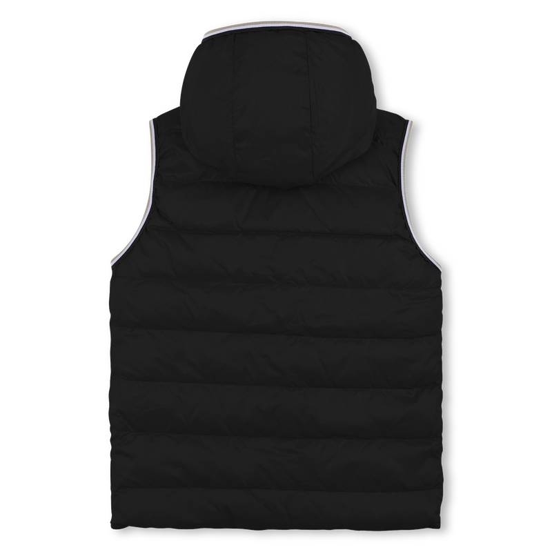 Casaco acolchoado com capuz efeito flano BOSS 
                        BOY