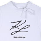 T-shirt de manga curta KARL LAGERFELD KIDS 
                    GIRL