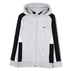 Cardigan com capuz, GRIS CHINE, hi-res