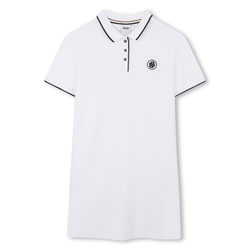 Vestido polo de mangas curtas BOSS 
                        GIRL