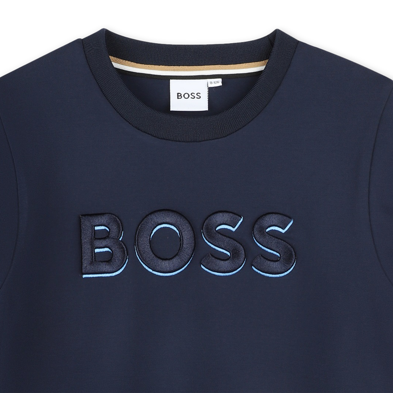 Sweatshirt bordada BOSS 
                        MENINA