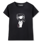 T-shirt de manga curta KARL LAGERFELD KIDS 
                    GIRL