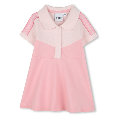 Vestido gola polo com recortes BOSS GIRL