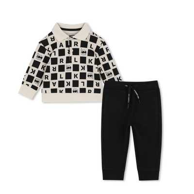 Conjunto de polo e cal&ccedil;a KARL LAGERFELD KIDS MENINO