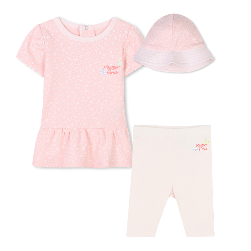 Conjunto de 3 pe&ccedil;as KENZO KIDS 
                        GIRL