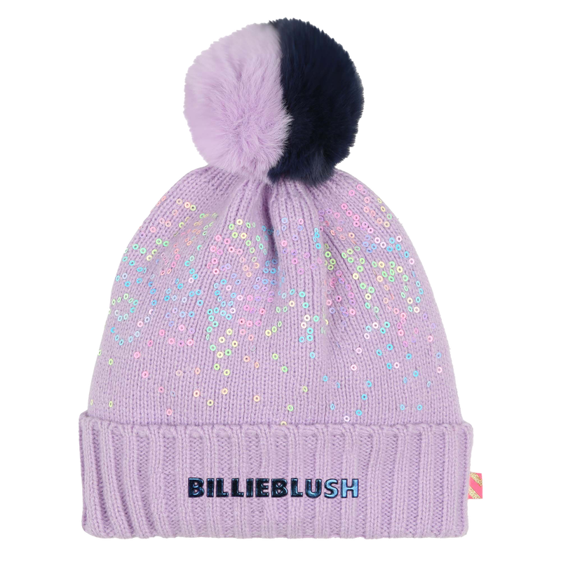 Gorro com pompom e lantejoulas BILLIEBLUSH 
                        GIRL