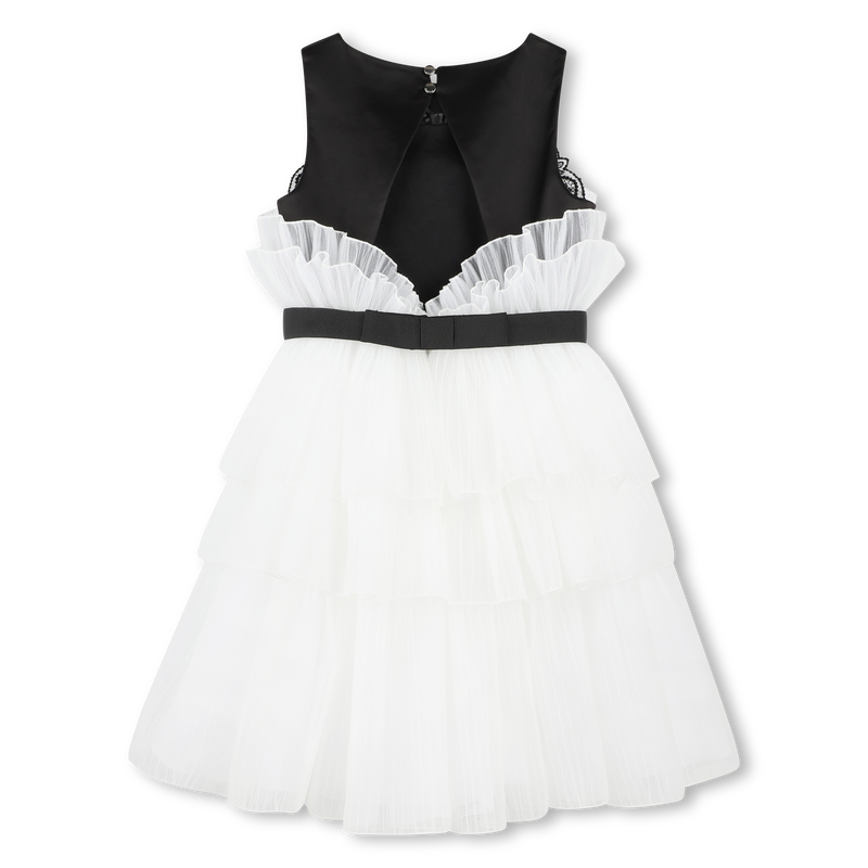 Frilled dress with trim GIVENCHY 
                    GIRL