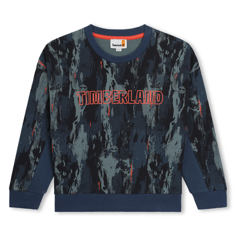 Printed Fleece Sweatshirt TIMBERLAND 
                    BOY