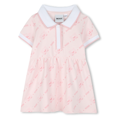 Vestido gola polo estampado BOSS GIRL