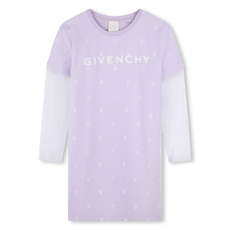 Vestido direito com tule GIVENCHY 
                    GIRL
