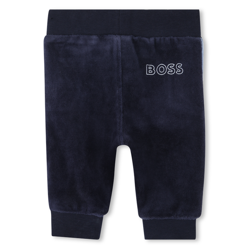 Conjunto de 2 pe&ccedil;as em veludo BOSS 
                        BOY