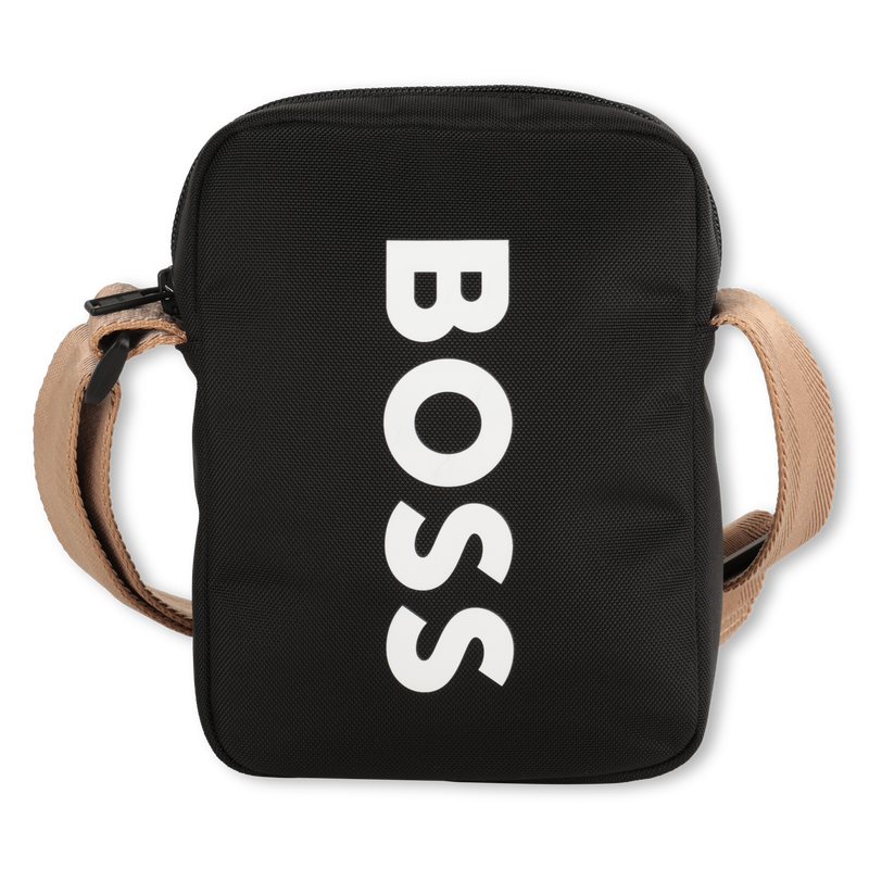 Mala a tiracolo com textura BOSS 
                    BOY
