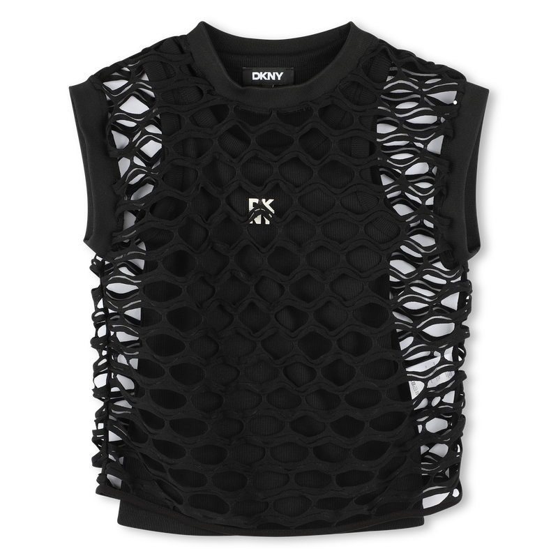 T-shirt 2 em 1 com dois tons DKNY 
                        GIRL