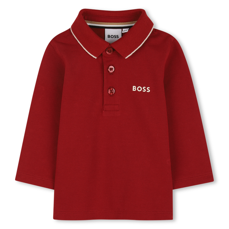 Camisa pólo de manga comprida BOSS 
                    BOY