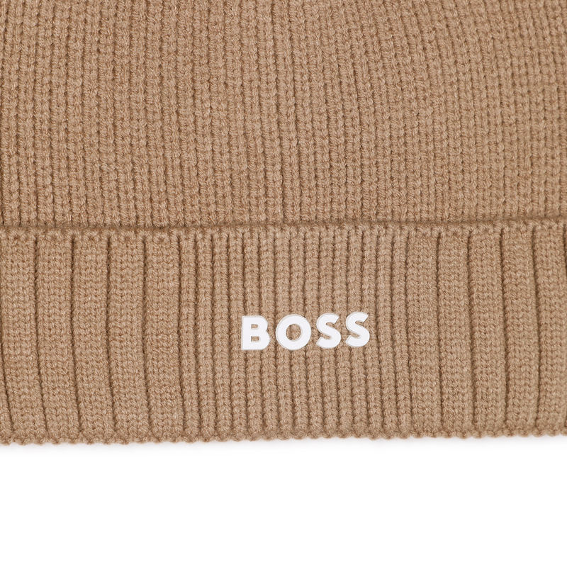 Chapéu de malha com logotipo BOSS 
                    BOY