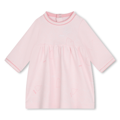 Vestido com canelados e riscas BOSS GIRL