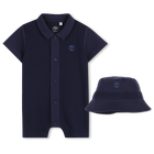 Conjunto de fato de mergulho e chap&eacute;u de balde, AZUL MARINHO, hi-res