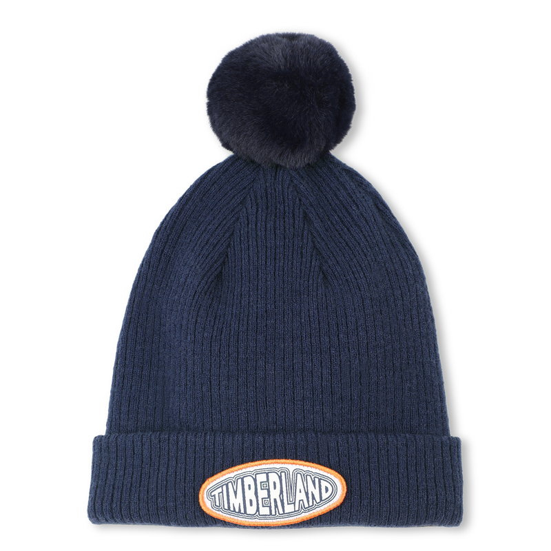 Chapéu de malha com pompom de lã TIMBERLAND 
                    BOY