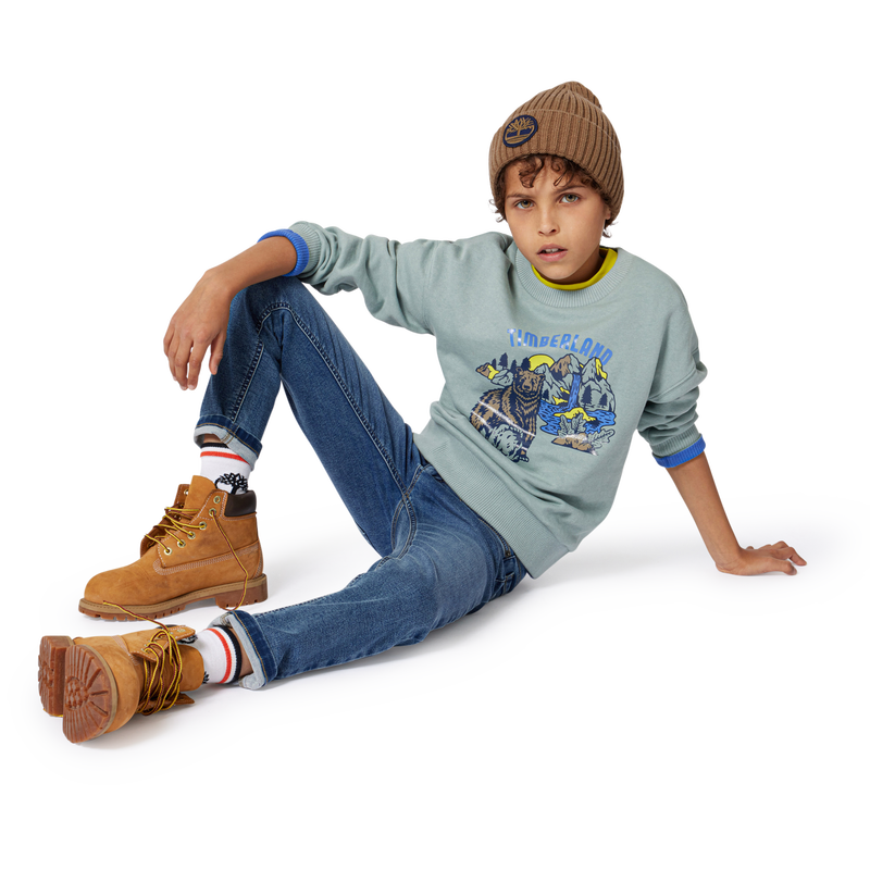 Moletom de lã escovada TIMBERLAND 
                    BOY